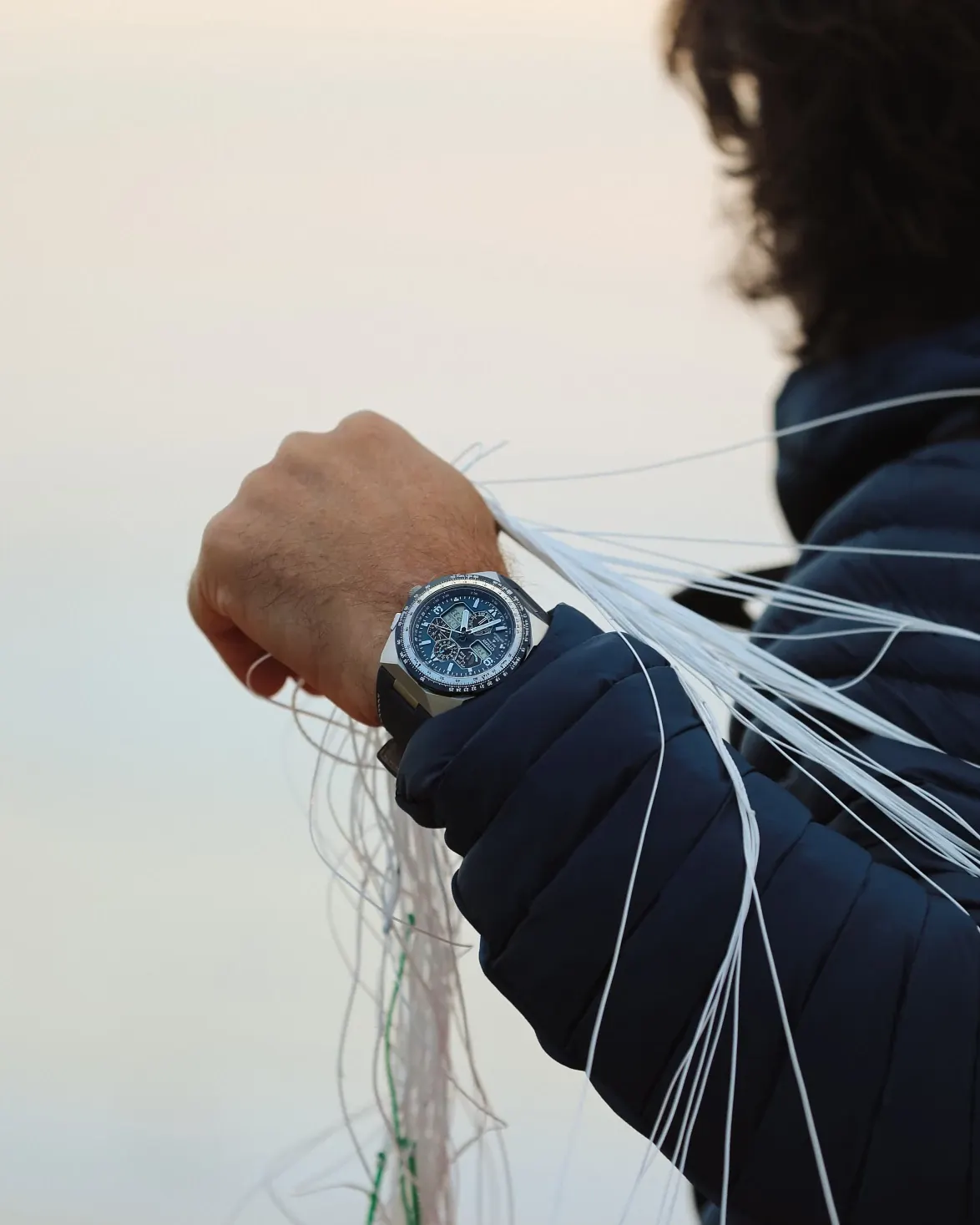 Promaster Skyhawk A-T Blue Dial Leather Strap JY8148-08L | CITIZEN